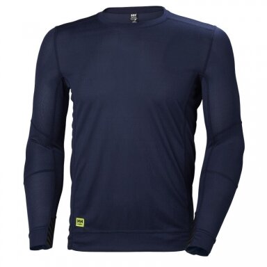 Apatiniai marškinėliai HELLY HANSEN Lifa Crewneck, tamsiai mėlyni Apatiniai marškinėliai HELLY HANSEN Lifa Crewneck, tamsiai mėlyni