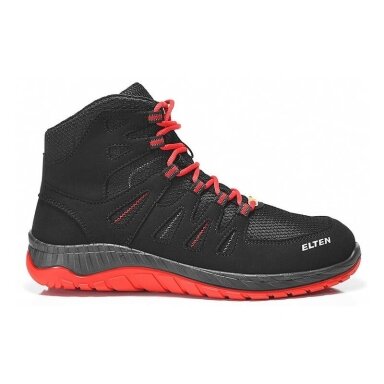 Batai ELTEN Maddox Black Red Mid ESD S3 SRC, juodi/raudoni