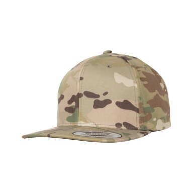 Klasikinė MultiCam® kamufliažo rašto Flexfit 6089MC kepuraitė su snapeliu