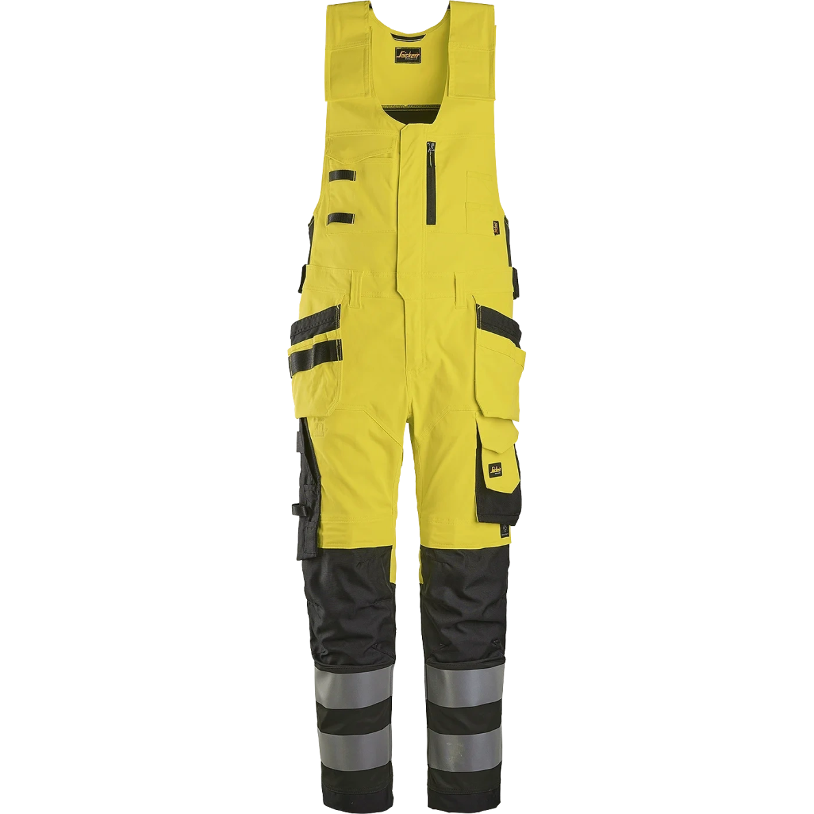 Darbo SNICKERS WORKWEAR Hi-Vis 6013 puskombinezonis, 2 klasė