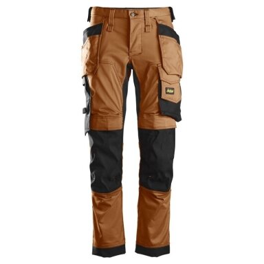 Darbinės kelnės iš tampraus audinio, su kabančiomis kišenėmis SNICKERS WORKWEAR 6241 AllroundWork rudos Darbinės kelnės iš tampraus audinio, su kabančiomis kišenėmis SNICKERS WORKWEAR 6241 AllroundWork rudos
