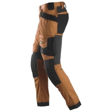 Darbinės kelnės iš tampraus audinio, su kabančiomis kišenėmis SNICKERS WORKWEAR 6241 AllroundWork rudos Darbinės kelnės iš tampraus audinio, su kabančiomis kišenėmis SNICKERS WORKWEAR 6241 AllroundWork rudos