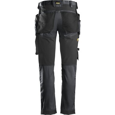 Darbinės kelnės iš tampraus audinio, su kabančiomis kišenėmis SNICKERS WORKWEAR 6241 AllroundWork, pilka Darbinės kelnės iš tampraus audinio, su kabančiomis kišenėmis SNICKERS WORKWEAR 6241 AllroundWork, pilka
