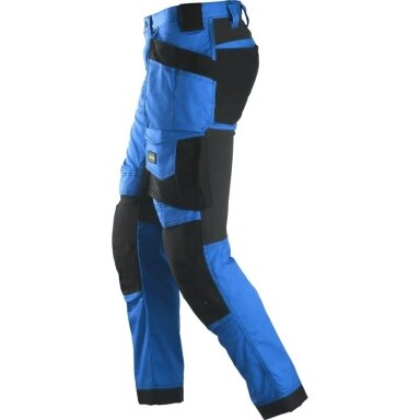 Darbinės kelnės iš tampraus audinio, su kabančiomis kišenėmis SNICKERS WORKWEAR 6241 AllroundWork, mėlynos