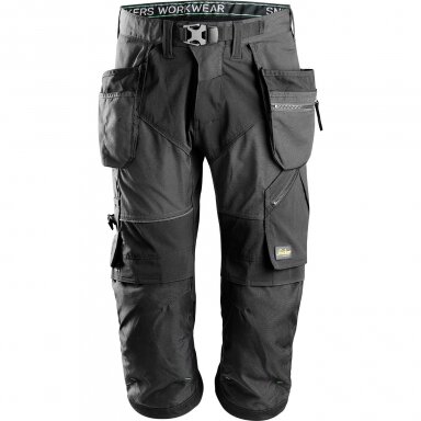 Darbiniai bridžai su kabančiomis kišenėmis FlexiWork SNICKERS WORKWEAR 6905, pilki