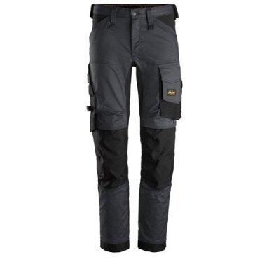 Darbinės SNICKERS WORKWEAR AllroundWork 6341 kelnės iš tampraus audinio, tamsiai pilkos