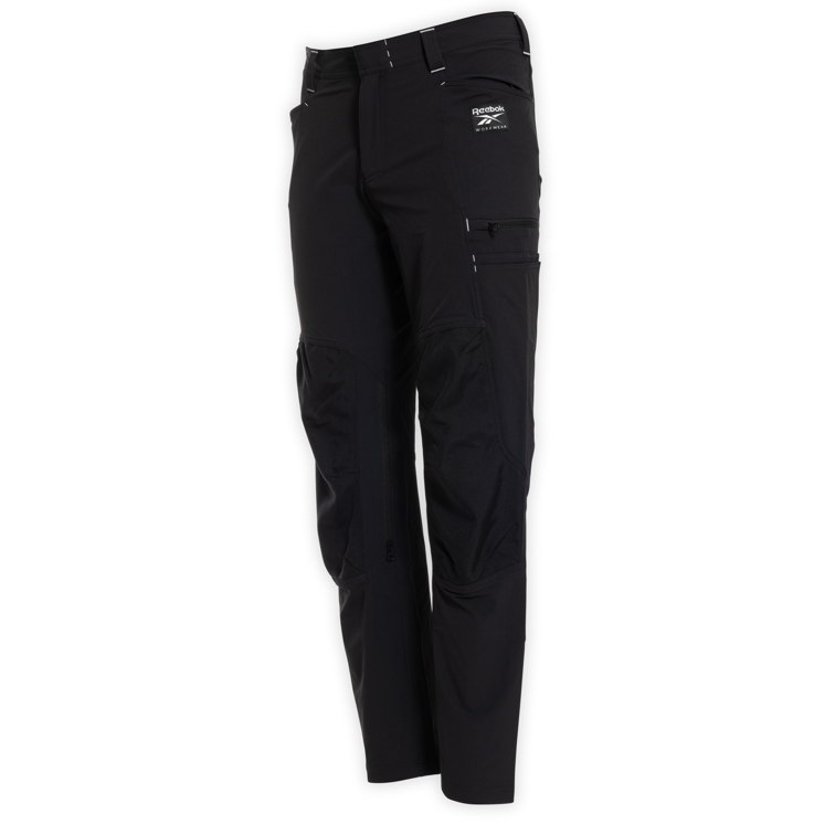 Darbo Reebok Workwear kelnės su 4 krypčių tamprumu, juodos Darbo Reebok Workwear kelnės su 4 krypčių tamprumu, juodos