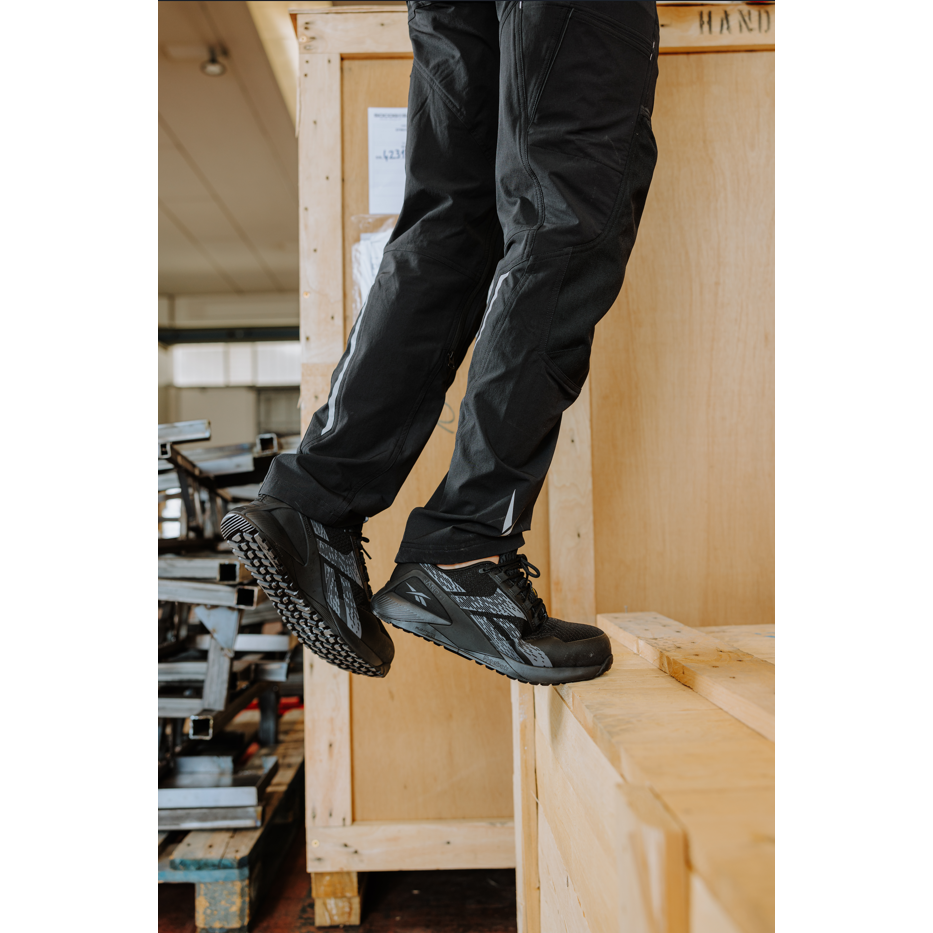 Darbo Reebok Workwear kelnės su 4 krypčių tamprumu, juodos 2