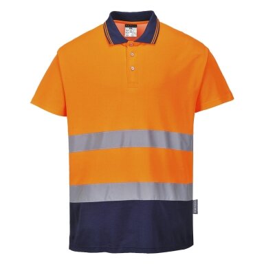 Dvispalviai medvilniniai polo marškinėliai Portwest S174