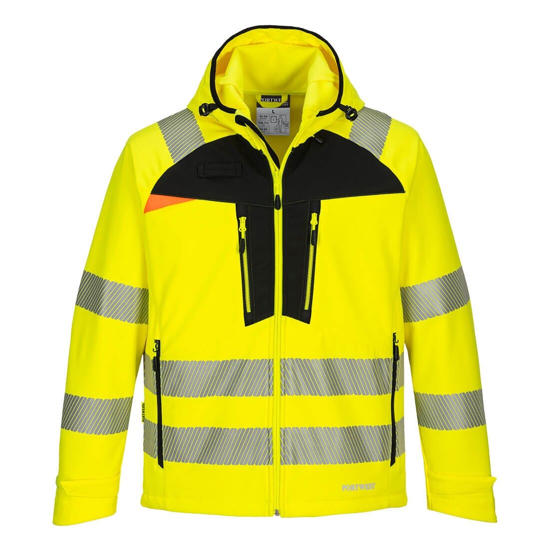 Gero matomumo vėjui ir vandeniui atspari PORTWEST DX475 Softshell striukė 7 Gero matomumo vėjui ir vandeniui atspari PORTWEST DX475 Softshell striukė 7