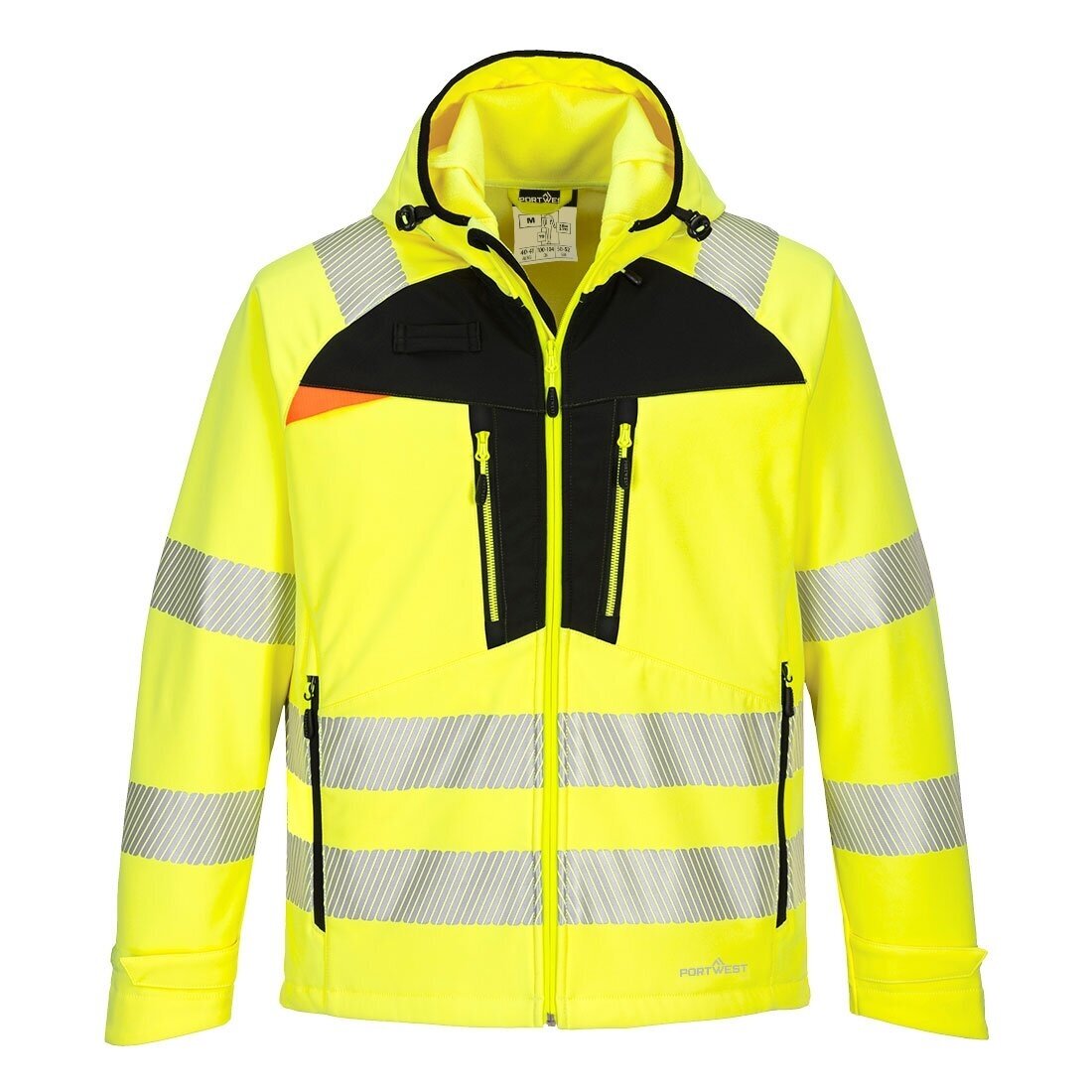 Gero matomumo vėjui ir vandeniui atspari PORTWEST DX475 Softshell striukė 2 Gero matomumo vėjui ir vandeniui atspari PORTWEST DX475 Softshell striukė 2