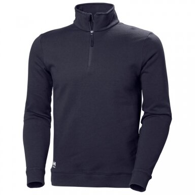 Džemperis HELLY HANSEN Manchester Half Zip Sweatshirt, mėlynas Džemperis HELLY HANSEN Manchester Half Zip Sweatshirt, mėlynas