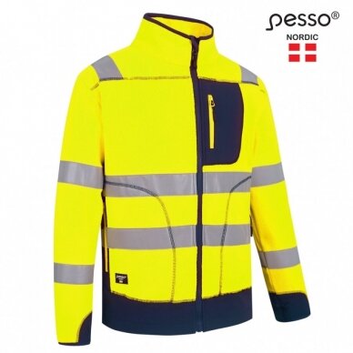 Džemperis Fleece Pesso FL02G geltonas/mėlynas 1