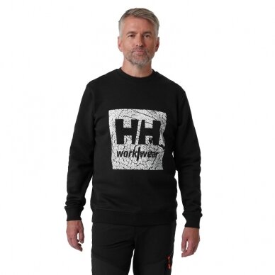 Džemperis HELLY HANSEN Graphic Sweatshirt, juodas 2