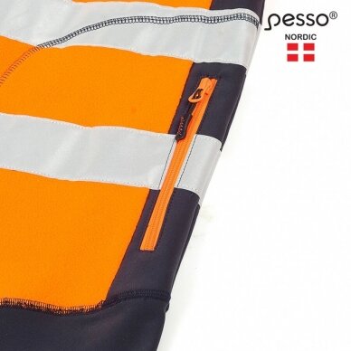 Džemperis Pesso FL02OR Fleece oranžinis, mėlynas 6