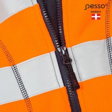 Džemperis Pesso FL02OR Fleece oranžinis, mėlynas 8