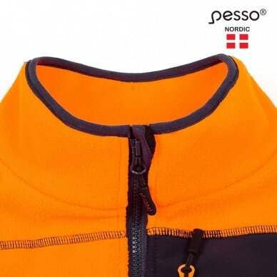Džemperis Pesso FL02OR Fleece oranžinis, mėlynas 3