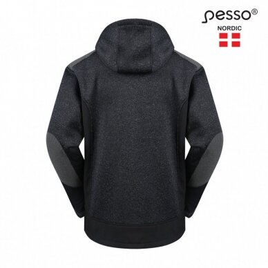 Pašiltintas Pesso OREGON džemperis, pilkas/juodas 3