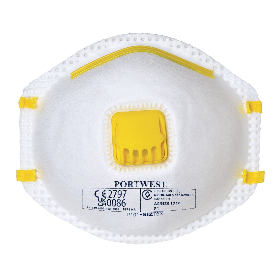 FFP1 respiratorius su vožtuvu Portwest P101, 10 vnt. 1