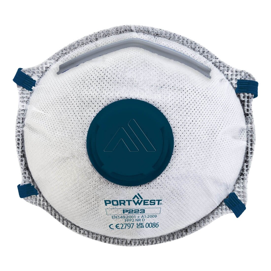 FFP2 respiratorius PORTWEST P223 su anglies pluoštu ir vožtuvu 1