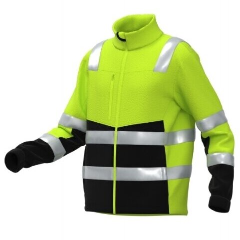 Flisinis FLEECE-FIT-C2-0402 džemperis su atšvaitinėmis juostomis Hi-vis detalėmis ir paaukštinta apykakle 2 Flisinis FLEECE-FIT-C2-0402 džemperis su atšvaitinėmis juostomis Hi-vis detalėmis ir paaukštinta apykakle 2