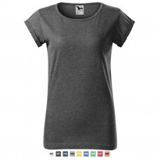 Moteriški MALFINI 164 laisvesnio modelio marškinėliai