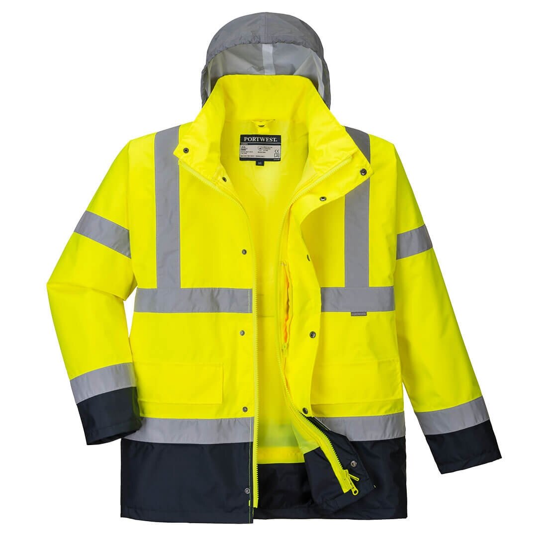 Gero matomumo PORTWEST S471 4 viename kontrastinga kelininko striukė 3 Gero matomumo PORTWEST S471 4 viename kontrastinga kelininko striukė 3