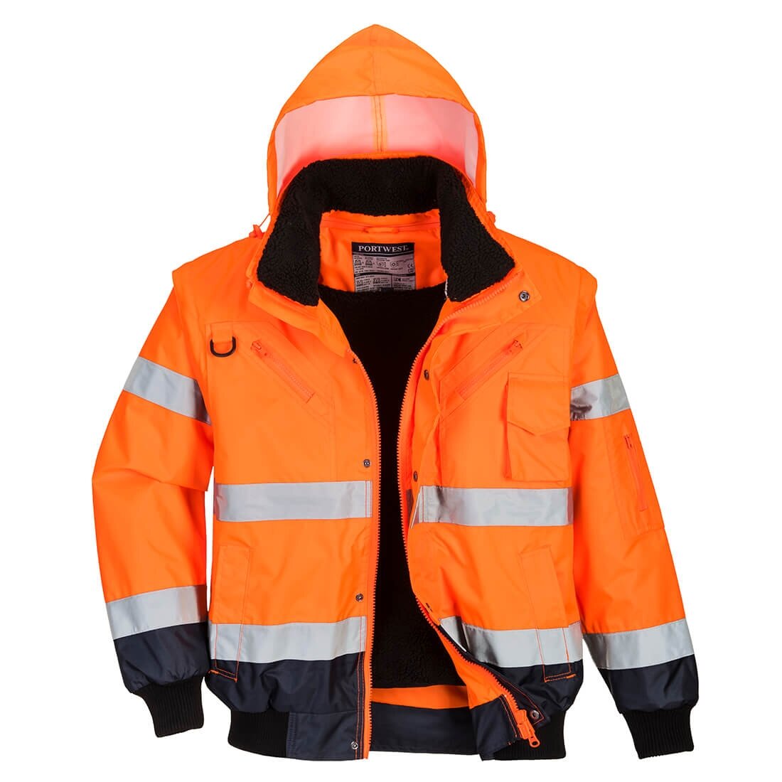 Gero matomumo kontrastinga PORTWEST C465 Bomber striukė 16 Gero matomumo kontrastinga PORTWEST C465 Bomber striukė 16