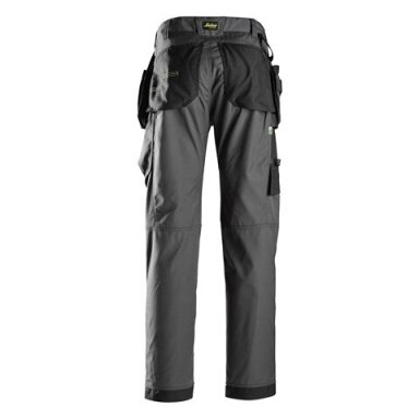 Grindų klojėjo SNICKERS WORKWEAR FlexiWork 6923 kelnės su kabančiomis kišenėmis, tamsiai pilkos