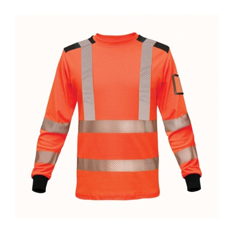 Gerai matomi BoSafety TS-RICOLONG-C3-0400 Hi-vis marškinėliai ilgomis rankovėmis 1
