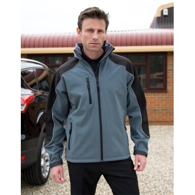 Vyriška vandeniui ir vėjui atspari Result R118X Softshell striukė