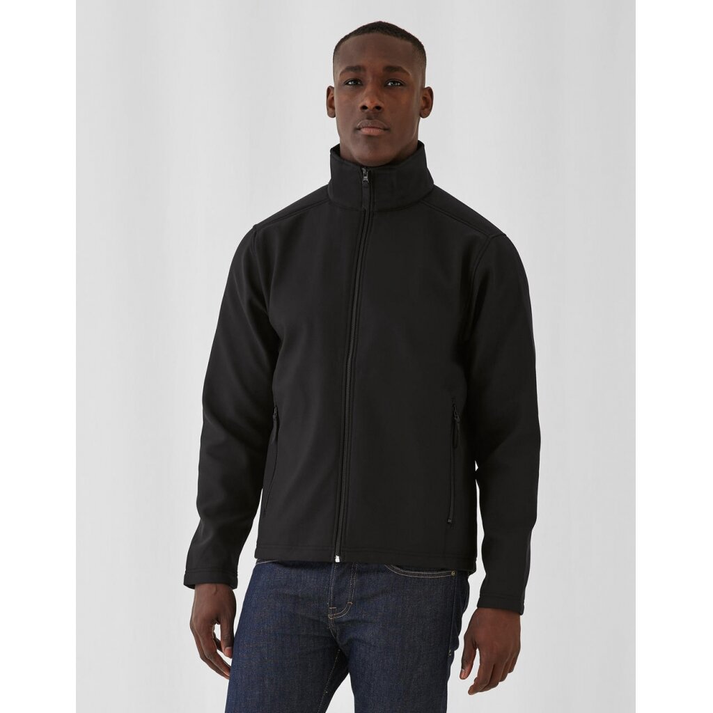 Vyriška vėjui ir vandeniui atspari Softshell B&C JUI62 striukė 2