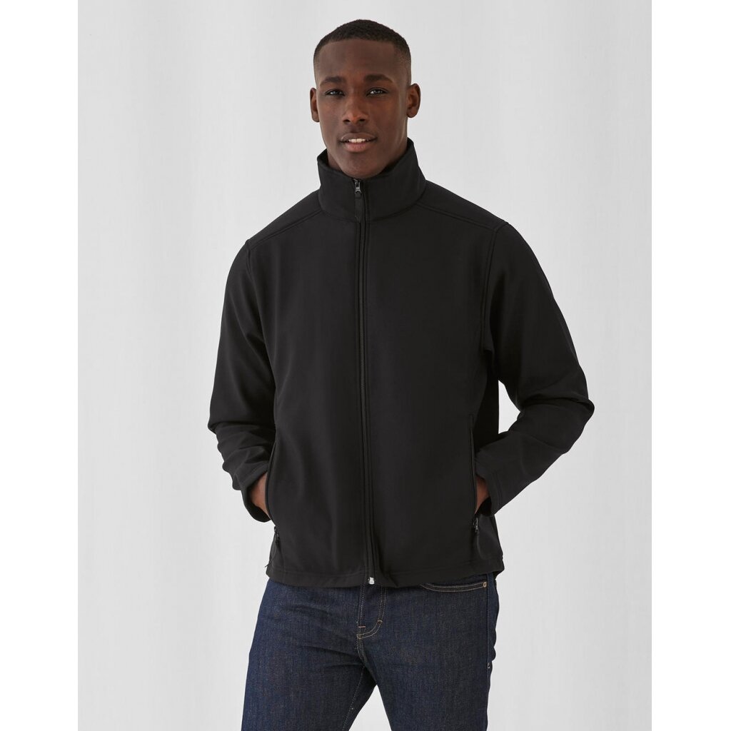 Vyriška vėjui ir vandeniui atspari Softshell B&C JUI62 striukė 1