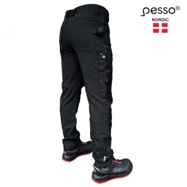 Kelnės Pesso Mercury KD145B stretch, juodos Kelnės Pesso Mercury KD145B stretch, juodos