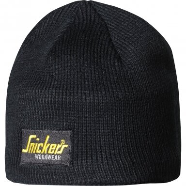 Kepurė su logotipu SNICKERS WORKWEAR 9084 , juoda Kepurė su logotipu SNICKERS WORKWEAR 9084 , juoda