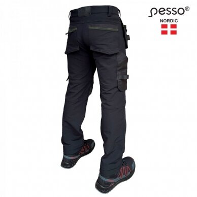 Kelnės Pesso Taurus Flex Pro 165B stretch, juodos 1