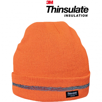 Kepurė CZBAW-THINSUL, su 3M Thinsulate, oranžinė