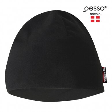 Kepurė Pesso KSKF flisinė, juoda
