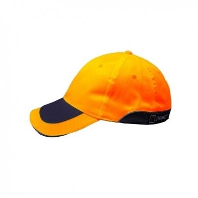 Kepurė su snapeliu Pesso KPO, oranžinė