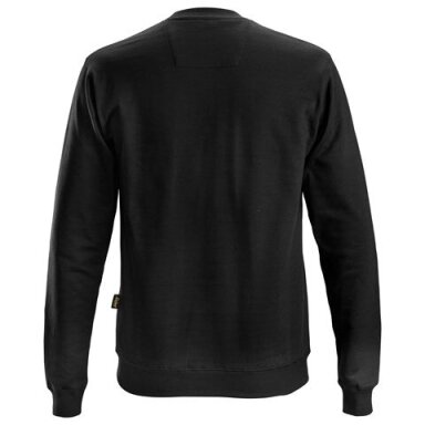 Klasikinis medvilninis SNICKERS WORKWEAR 2810 džemperis, juodas