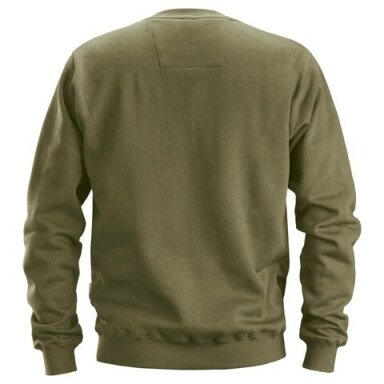 Klasikinis medvilninis SNICKERS WORKWEAR 2810 džemperis, khaki