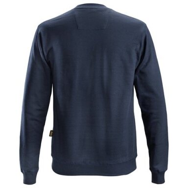 Klasikinis medvilninis SNICKERS WORKWEAR 2810 džemperis, tamsiai mėlynas