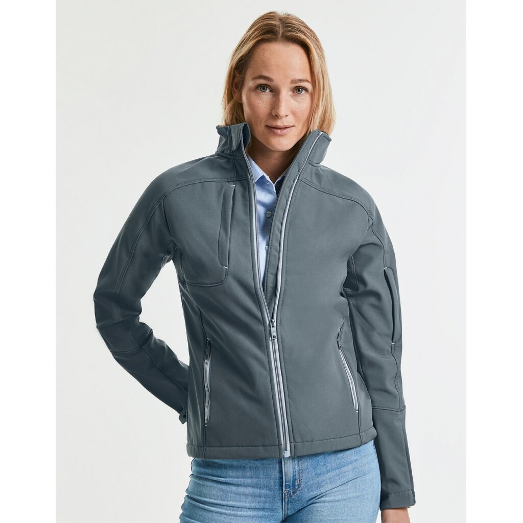 Moteriška vandeniui ir vėjui atspari kvėpuojanti Russell 0R410F0 Softshell striukė 1 Moteriška vandeniui ir vėjui atspari kvėpuojanti Russell 0R410F0 Softshell striukė 1