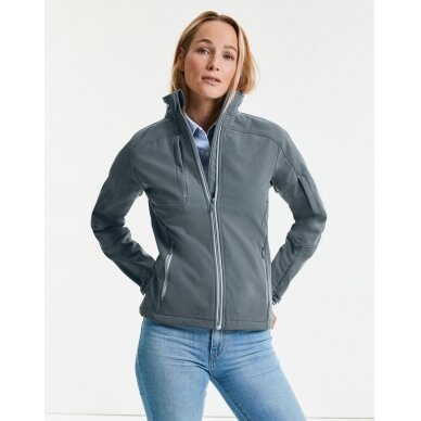 Moteriška vandeniui ir vėjui atspari kvėpuojanti Russell 0R410F0 Softshell striukė 2 Moteriška vandeniui ir vėjui atspari kvėpuojanti Russell 0R410F0 Softshell striukė 2