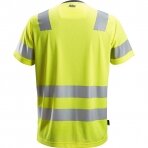 Marškinėliai AllroundWork Hi-Vis SNICKERS WORKWEAR, klasė 2 (geltoni)