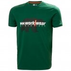 Marškinėliai HELLY HANSEN Graphic T-Shirt, žali