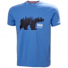 Marškinėliai HELLY HANSEN Graphic T-Shirt, mėlyni