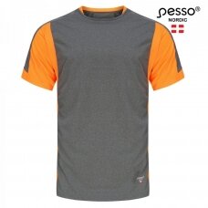 Marškinėliai Pesso BREEZE  pilki/oranžiniai