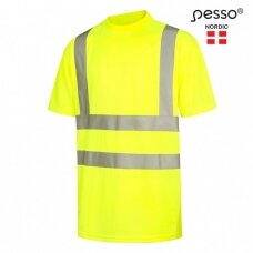 Marškinėliai PESSO Hi-vis, geltoni