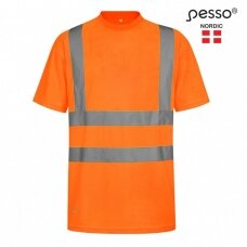 Marškinėliai PESSO HVMOR Hi-vis,oranžiniai